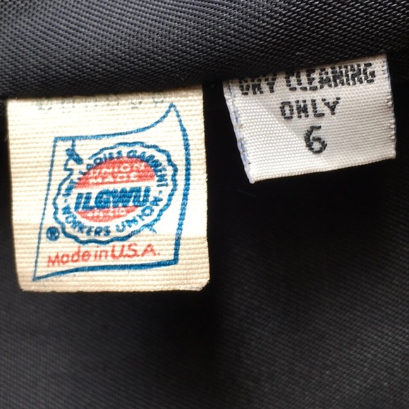 Vintage Larry Levine 💯 % wool coat black sz 6 - Picture 5 of 6